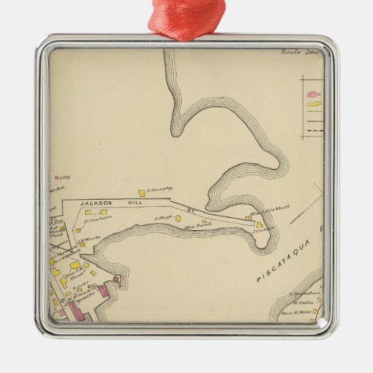 Stadt von Portsmouth 2 Ornament Aus Metall (Vorne)