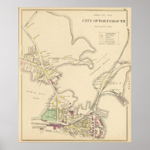 Stadt von Portsmouth 2 Poster