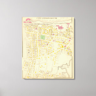 Stadt von Portsmouth Leinwanddruck