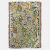 Stadt von Quebec-Karte Decke (Vorderseite Vertikal)