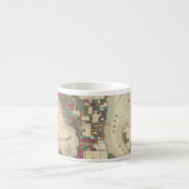 Stadt von Seattle und von Umgebung Espressotasse (Vorderseite)