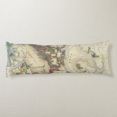 Stadt von Seattle und von Umgebung Seitenschläferkissen (Rückseite)