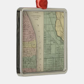 Stadt von St. Louis, Missouri Stadt von Chicago Silbernes Ornament (Rechts)