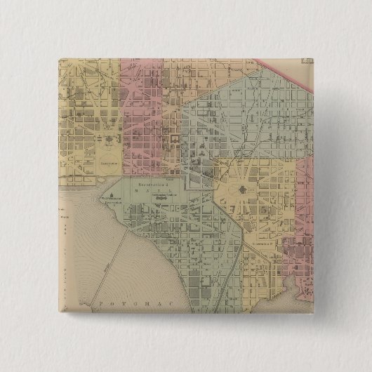Stadt Washington Button (Vorderseite)