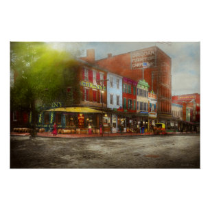 Stadt - Washington DC - Leben auf der 7th St 1912 Poster