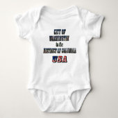Stadt Washington im District of Columbia USA Baby Strampler (Vorderseite)