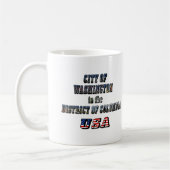 Stadt Washington im District of Columbia USA Kaffeetasse (Links)