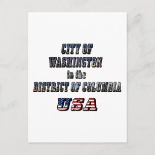 Stadt Washington im District of Columbia USA Postkarte