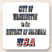 Stadt Washington im District of Columbia USA Untersetzer (Vorderseite)