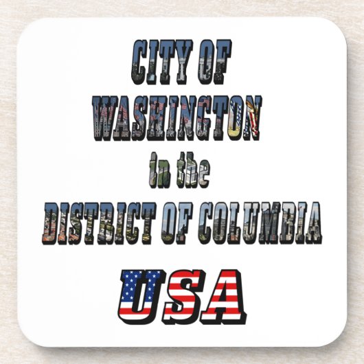 Stadt Washington im District of Columbia USA Untersetzer (Vorderseite)