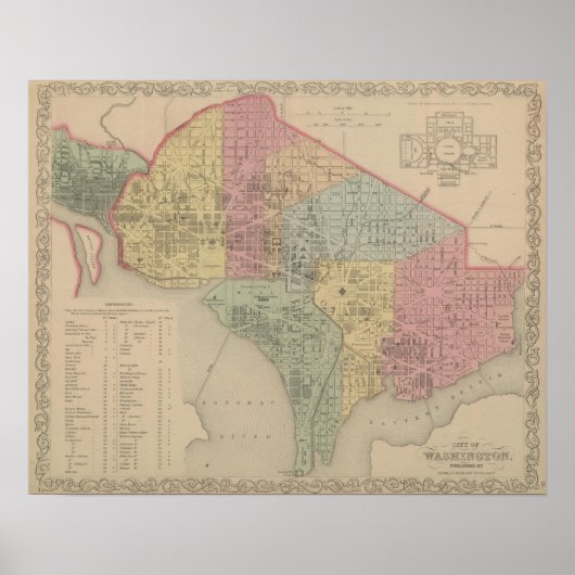 Stadt Washington Poster (Vorne)