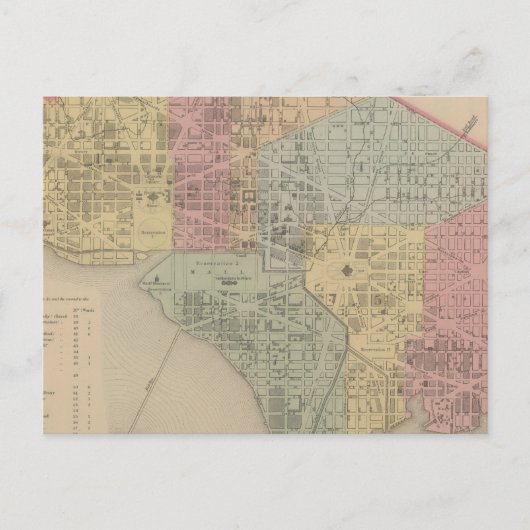 Stadt Washington Postkarte (Vorderseite)