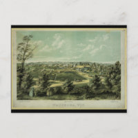 Stadt Waukesha Wisconsin aus dem Jahr 1857