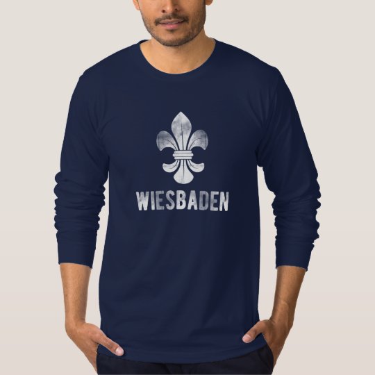 Stadt Wiesbaden, Deutschland. Lilien Logo. T-Shirt