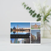 Stadt Winnipeg Postkarte (Stehend Vorderseite)