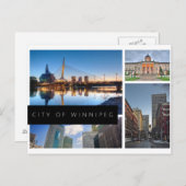 Stadt Winnipeg Postkarte (Vorne/Hinten)