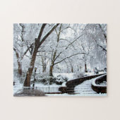 Stadt-Winter-Puzzlespiel Puzzle (Horizontal)