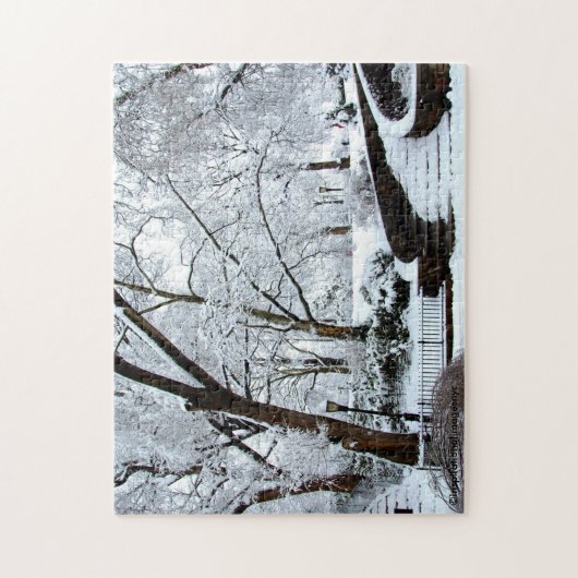 Stadt-Winter-Puzzlespiel Puzzle (Vertikal)