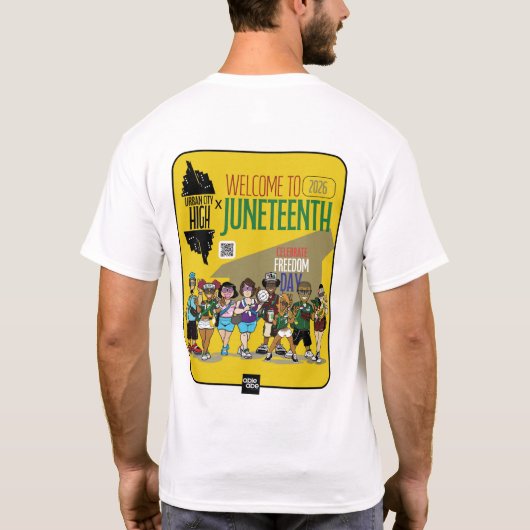 STADT X JUNETEENTH 2026 T-Shirt (Rückseite)