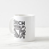 Stadt Zürich, SCHWEIZ Kaffeetasse (Vorderseite Links)