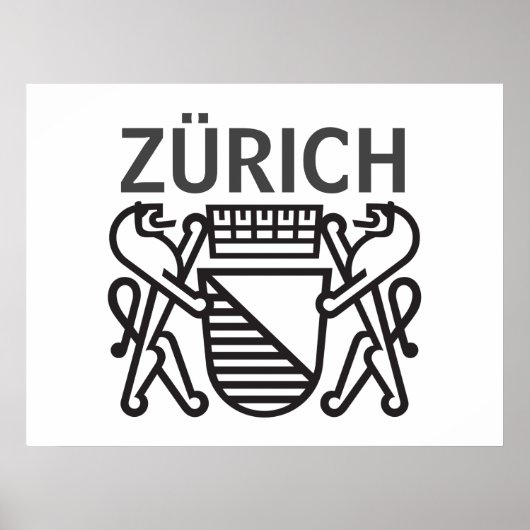 Stadt Zürich, SCHWEIZ Poster (Vorne)