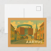 Stadtansicht Aarhus Dänemark Postkarte (Vorne/Hinten)