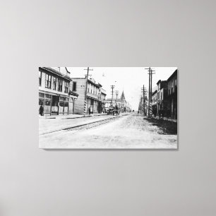 Stadtansicht auf Skagway, Alaska-Foto Leinwanddruck