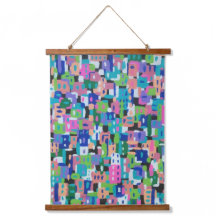 Stadtansicht bei Abstrakter Nachtmalerei