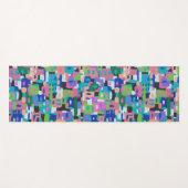 Stadtansicht bei der nächtlichen geometrischen Pri Yogamatte (Vorderseite (Horizontal))