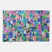 Stadtansicht bei Nachtdruck Geschirrtuch (Horizontal)