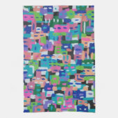 Stadtansicht bei Nachtdruck Geschirrtuch (Vertikal)