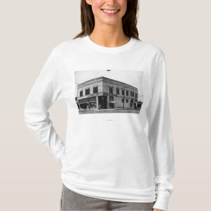 Stadtansicht des Tal-, Oregon von Nelson-Block T-Shirt