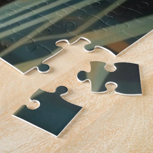 Stadtansicht Geräumige Farben Art Deco Stil Puzzle (Seite)