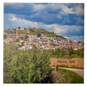 Stadtansicht von Albacete, Spanien, Fotografie, Fliese