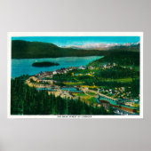 Stadtansicht von Cordova, Alaska, Cordova, AK Poster (Vorne)