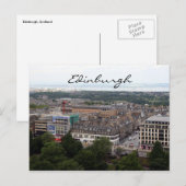 Stadtansicht von Edinburgh Postkarte (Vorne/Hinten)