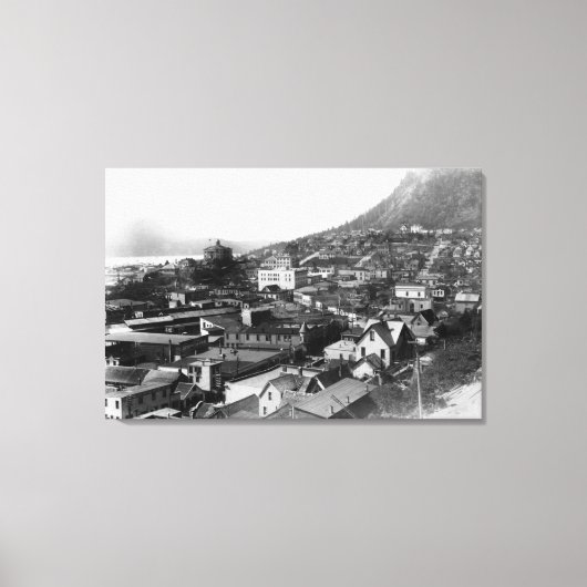 Stadtansicht von Juneau, Alaska-Foto 3 Leinwanddruck (Vorderseite)