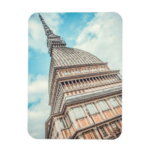 Stadtansicht von Mole Antonelliana, Turin, Italien Magnet