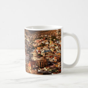 Stadtansicht von oben kaffeetasse