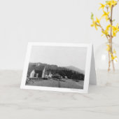 Stadtansicht von Seldovia, Alaska-Fotografie Karte (Gelbe Blume)