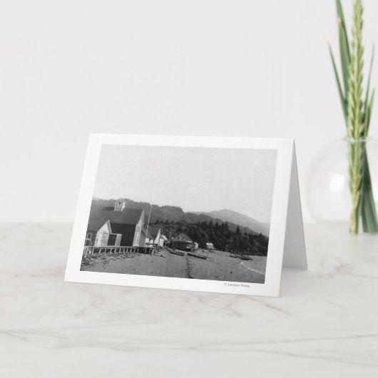 Stadtansicht von Seldovia, Alaska-Fotografie Karte (Vorderseite)