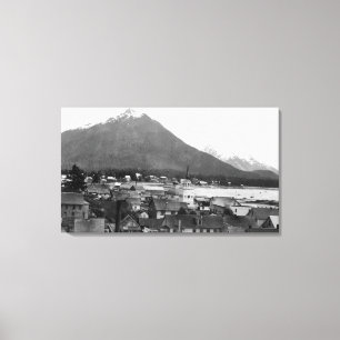 Stadtansicht von Sitka, Alaska PhotographSitka, AK Leinwanddruck