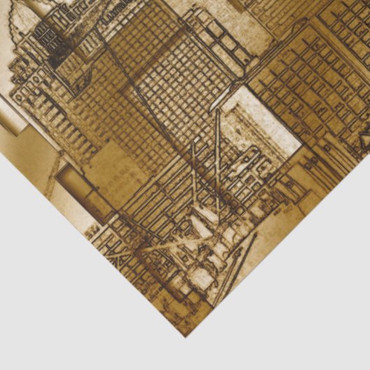 Stadtarchitektur 2 Dekoupage Tissue Paper Seidenpapier (Ausschnitt)