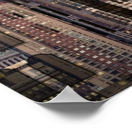 Stadtarchitektur 3 Decoupage Poster (Ecke)