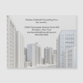 Stadtarchitektur - Geschäftsreise mit Magnetkarte (Vorderseite)