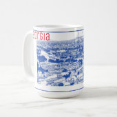 Stadtarchitektur Tiflis Georgia Kaffeetasse (Vorderseite Links)
