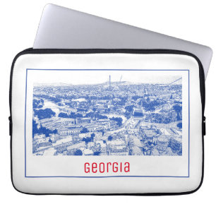 Stadtarchitektur Tiflis Georgia Laptopschutzhülle