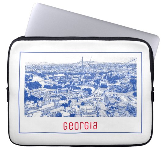 Stadtarchitektur Tiflis Georgia Laptopschutzhülle (Vorderseite)