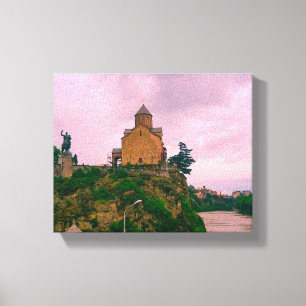 Stadtarchitektur Tiflis Georgia Leinwanddruck