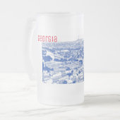 Stadtarchitektur Tiflis Georgia Mattglas Bierglas (Vorderseite Links)